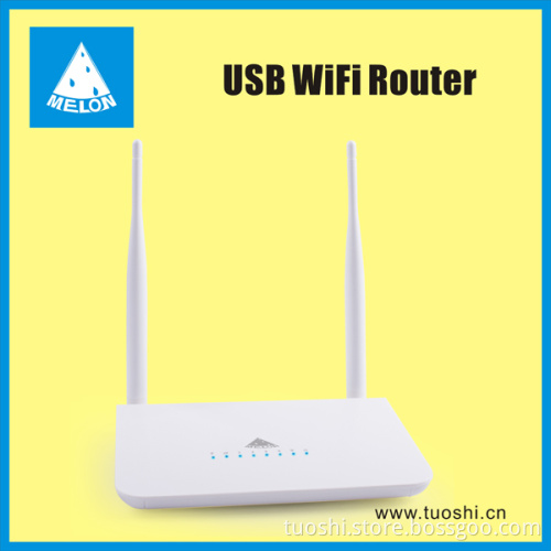 2.4GHz 802.11n 300Mbps high speed wireless router support external usb wifi adapter